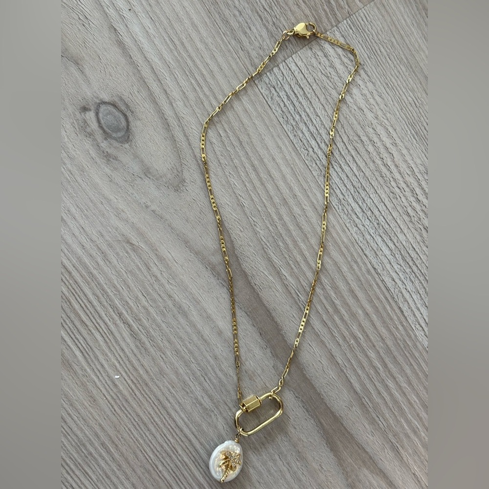 Boutique Gold Necklace with Unique Pendant